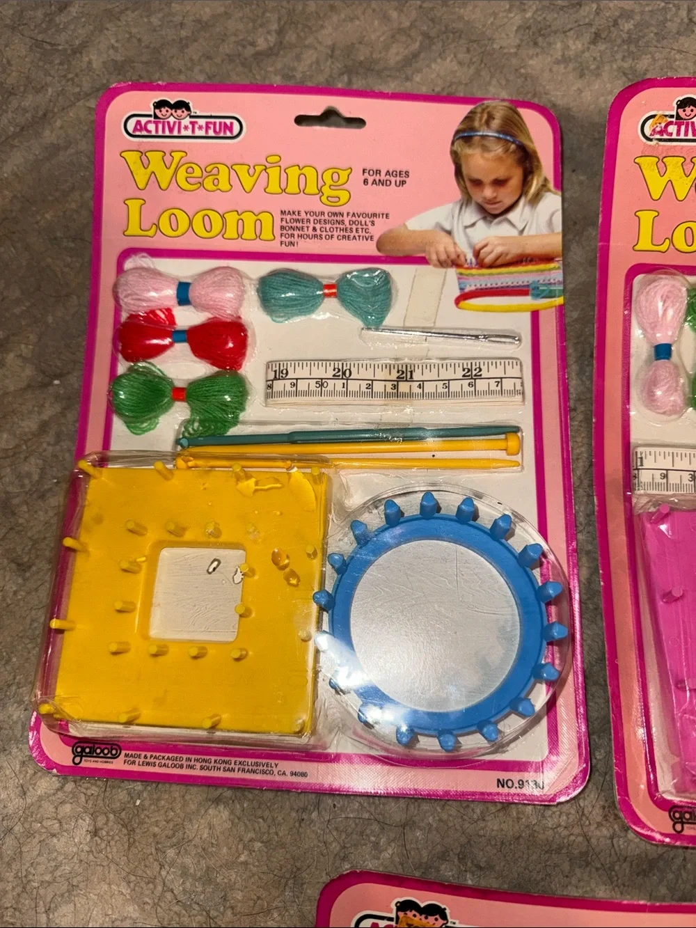 Vintage Activi-T-Fun Weaving Loom Craft Kits Set of 3 - Unopened NOS Retro -